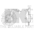 Jeu de 2 disques de frein avant NK 313912 - Visuel 3