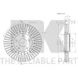 Jeu de 2 disques de frein arrière NK 313968 - Visuel 3