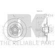 Jeu de 2 disques de frein arrière NK 313972 - Visuel 3