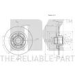 Jeu de 2 disques de frein arrière NK 313975 - Visuel 3