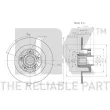 Jeu de 2 disques de frein arrière NK 313988 - Visuel 3