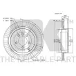 Jeu de 2 disques de frein arrière NK 314029 - Visuel 3