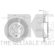 Jeu de 2 disques de frein arrière NK 314033 - Visuel 3
