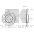 Jeu de 2 disques de frein avant NK 314034 - Visuel 3