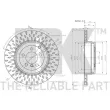 Jeu de 2 disques de frein arrière NK 314041 - Visuel 3