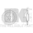 Jeu de 2 disques de frein avant NK 314053 - Visuel 3