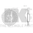 Jeu de 2 disques de frein avant NK 314420 - Visuel 3