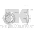 Jeu de 2 disques de frein avant NK 3145100 - Visuel 3