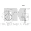 Jeu de 2 disques de frein avant NK 3145102 - Visuel 3