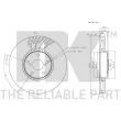 Disque de frein avant droit NK 3145105 - Visuel 3
