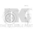 Jeu de 2 disques de frein arrière NK 3145109 - Visuel 3