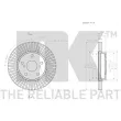 Jeu de 2 disques de frein avant NK 3145121 - Visuel 3