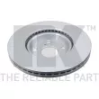 Jeu de 2 disques de frein avant NK 3145125 - Visuel 2