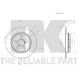 Jeu de 2 disques de frein arrière NK 3145133 - Visuel 3