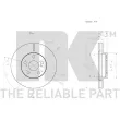 Jeu de 2 disques de frein avant NK 3145142 - Visuel 3