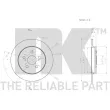 Jeu de 2 disques de frein arrière NK 3145143 - Visuel 3