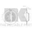 Disque de frein arrière gauche NK 3145148 - Visuel 3