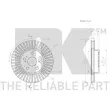 Jeu de 2 disques de frein avant NK 3145157 - Visuel 3