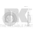 Jeu de 2 disques de frein avant NK 3145170 - Visuel 3