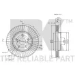 Jeu de 2 disques de frein avant NK 314592 - Visuel 3