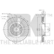 Jeu de 2 disques de frein avant NK 3147107 - Visuel 3