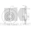 Jeu de 2 disques de frein avant NK 3147112 - Visuel 3