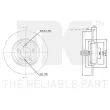 Jeu de 2 disques de frein arrière NK 3147117 - Visuel 3