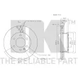 Jeu de 2 disques de frein avant NK 3147123 - Visuel 3