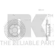 Jeu de 2 disques de frein arrière NK 3147131 - Visuel 3