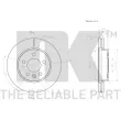 Jeu de 2 disques de frein avant NK 3147139 - Visuel 3