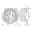 Disque de frein avant droit NK 3147152 - Visuel 3