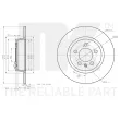 Jeu de 2 disques de frein arrière NK 3147172 - Visuel 3