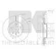 Jeu de 2 disques de frein avant NK 3147177 - Visuel 3