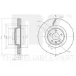 Jeu de 2 disques de frein avant NK 3147182 - Visuel 3