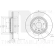 Jeu de 2 disques de frein arrière NK 3147183 - Visuel 3