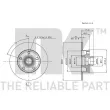 Jeu de 2 disques de frein arrière NK 314736 - Visuel 3
