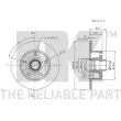Jeu de 2 disques de frein arrière NK 314757 - Visuel 3
