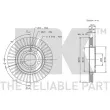 Jeu de 2 disques de frein arrière NK 314775 - Visuel 3