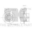 Jeu de 2 disques de frein arrière NK 314789 - Visuel 3