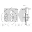 Jeu de 2 disques de frein avant NK 314791 - Visuel 3