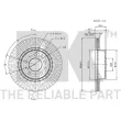 Jeu de 2 disques de frein avant NK 314826 - Visuel 3