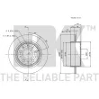 Jeu de 2 disques de frein arrière NK 314844 - Visuel 3
