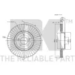 Jeu de 2 disques de frein avant NK 314850 - Visuel 3