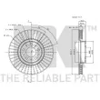 Jeu de 2 disques de frein avant NK 314851 - Visuel 3
