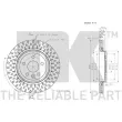 Jeu de 2 disques de frein arrière NK 314858 - Visuel 3