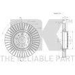 Jeu de 2 disques de frein avant NK 314862 - Visuel 3