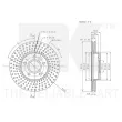 Jeu de 2 disques de frein avant NK 314863 - Visuel 3