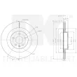 Jeu de 2 disques de frein arrière NK 314872 - Visuel 3