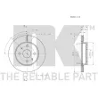 Jeu de 2 disques de frein avant NK 315114 - Visuel 3