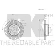Jeu de 2 disques de frein avant NK 315220 - Visuel 3